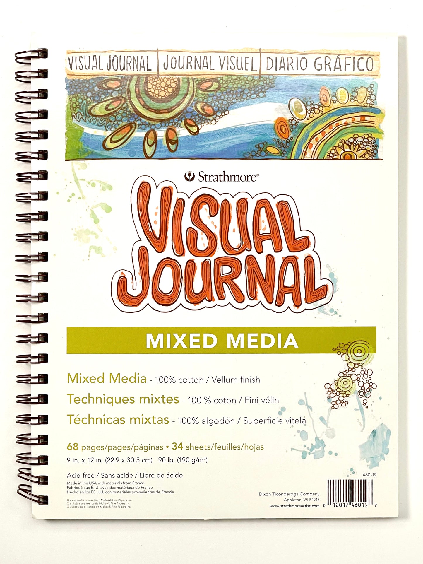 Strathmore® Mixed Media Visual Journal - Mona Lisa Artists' Materials Calgary Alberta