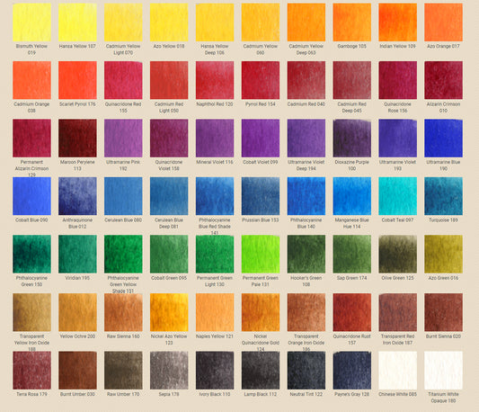 M. Graham Watercolor (15ml tube) - Color swatches