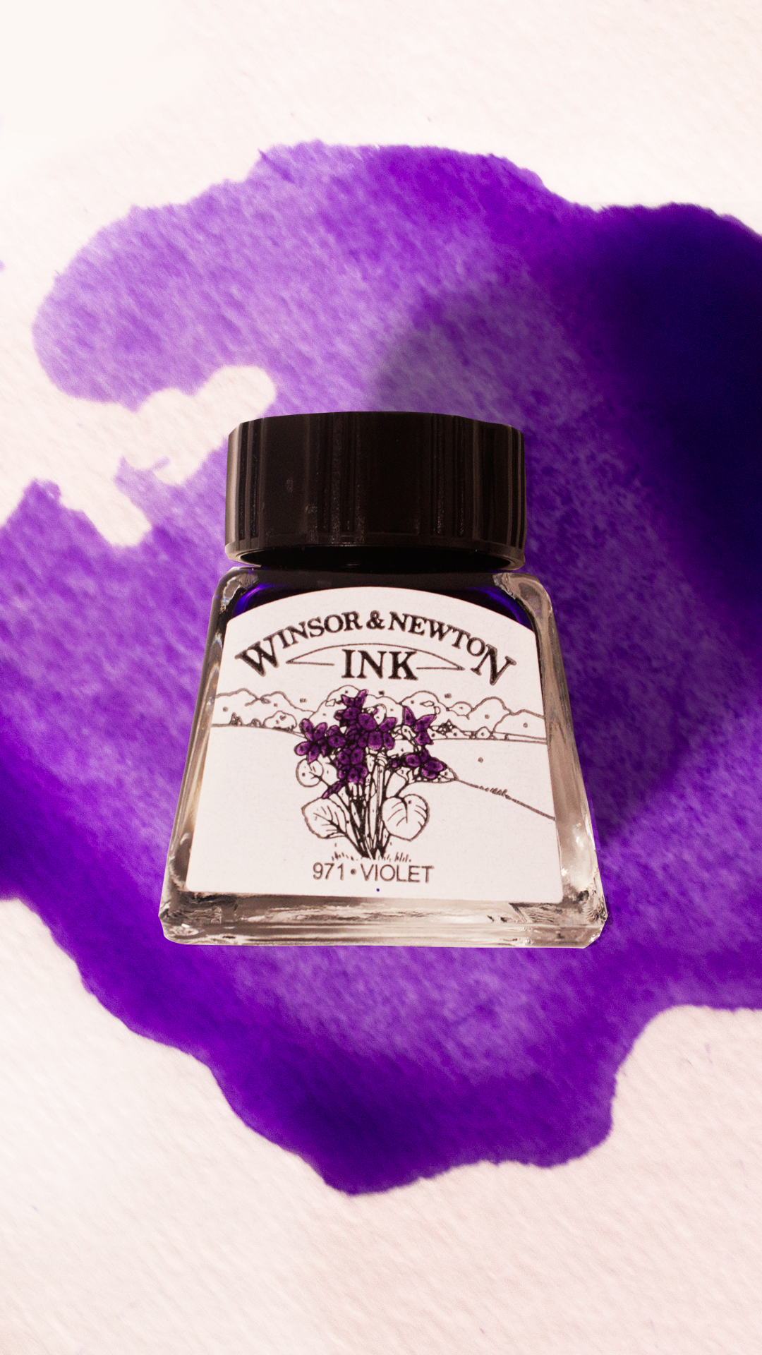Violet Winsor & Newton™ Drawing Ink - Mona Lisa Artists' Materials Calgary Alberta