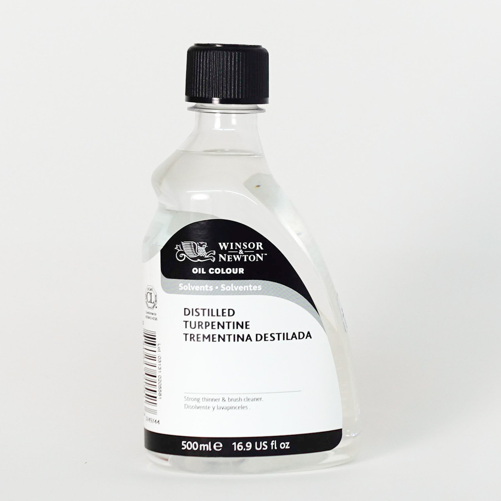 Winsor & Newton™ Distilled Turpentine 500ml - Mona Lisa Artists Materials Calgary Alberta