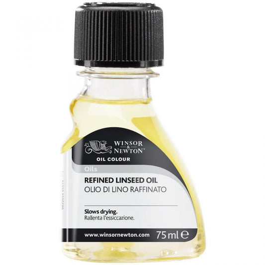 Winsor & Newton™ Refined Linseed Oil - Mona Lisa Artists' Materials Calgary Alberta