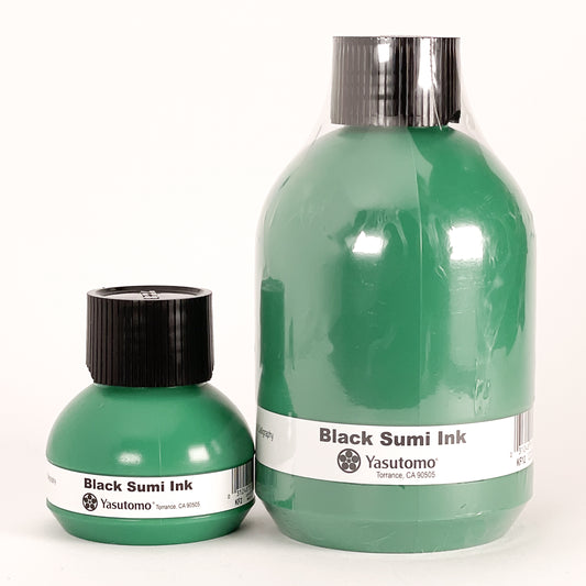 Yasutomo® Black Sumi Ink (2oz & 12 oz) - Mona Lisa Artists Materials Calgary Alberta Canada