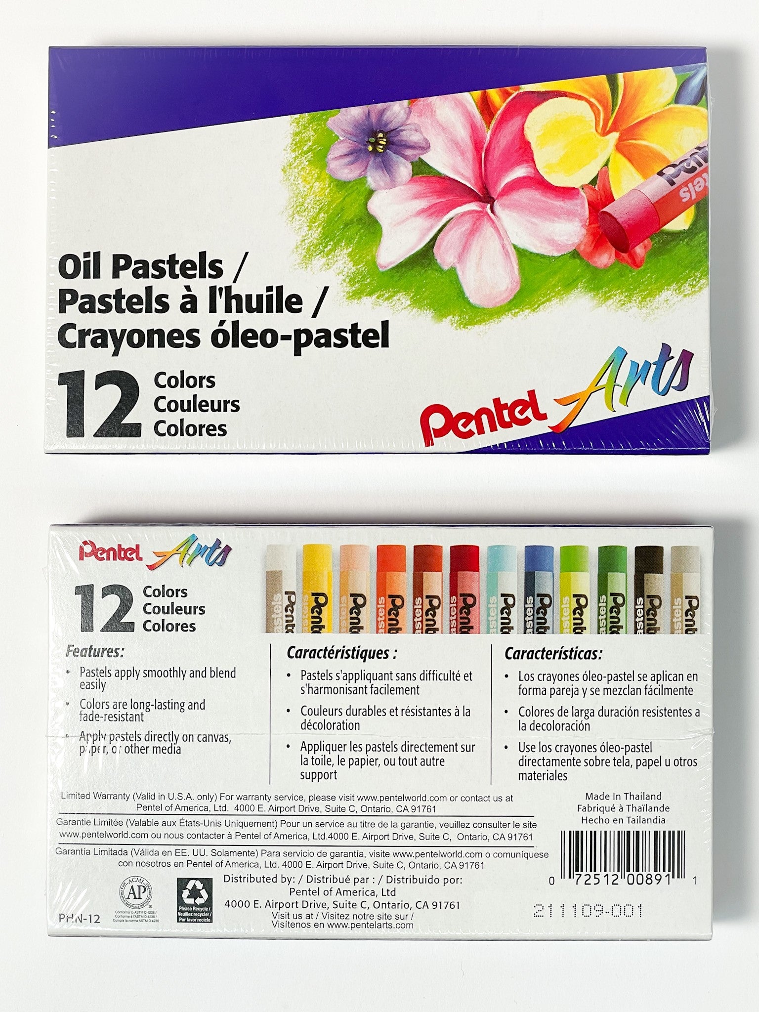 Holbein Academic Oil Pastel Set - Assorted Colors, Set of 12