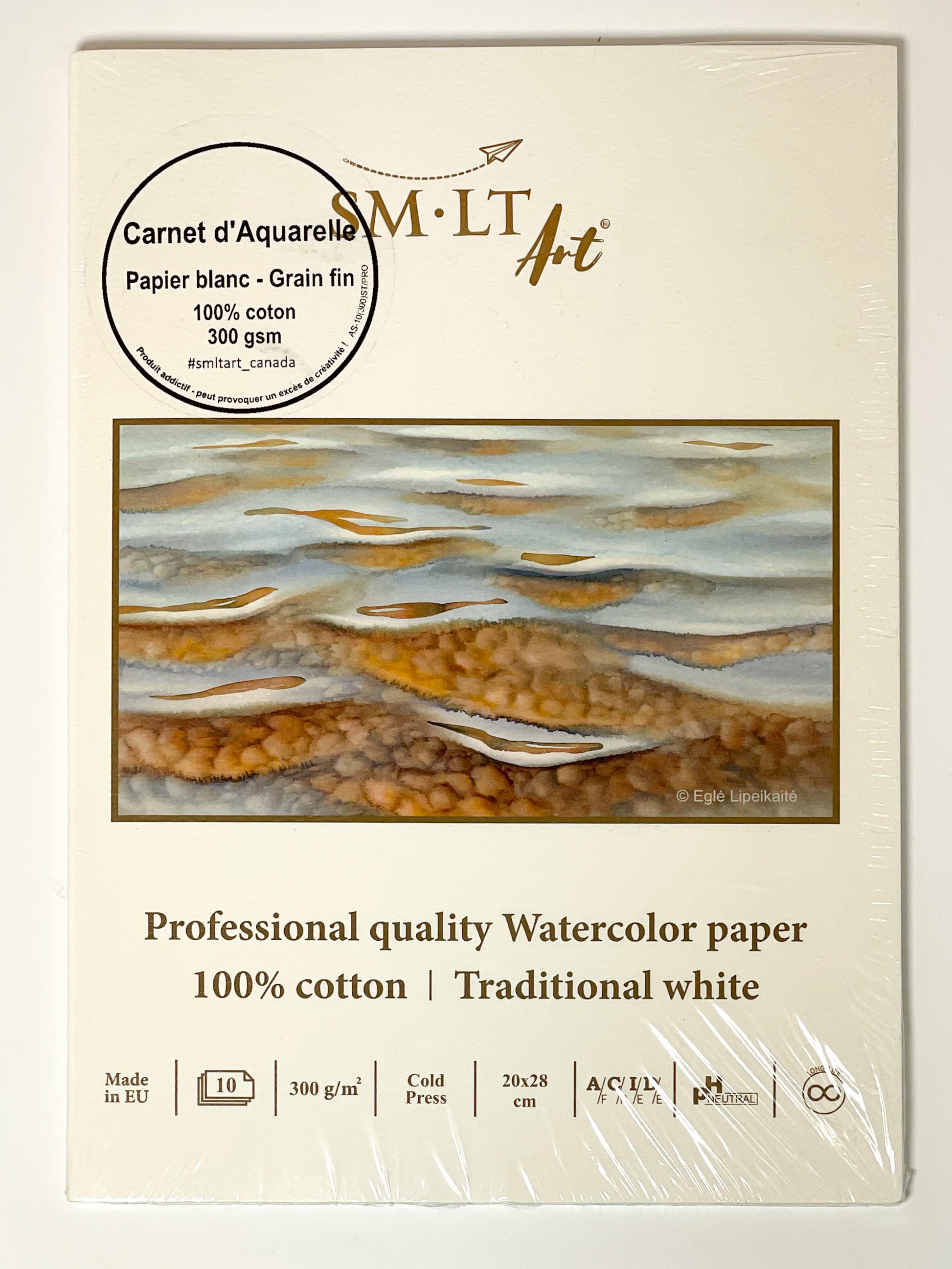 20cmx28cm SM•LT Art® Professional Quality Watercolour Paper - Mona Lisa Artists' Materials Calgary Alberta