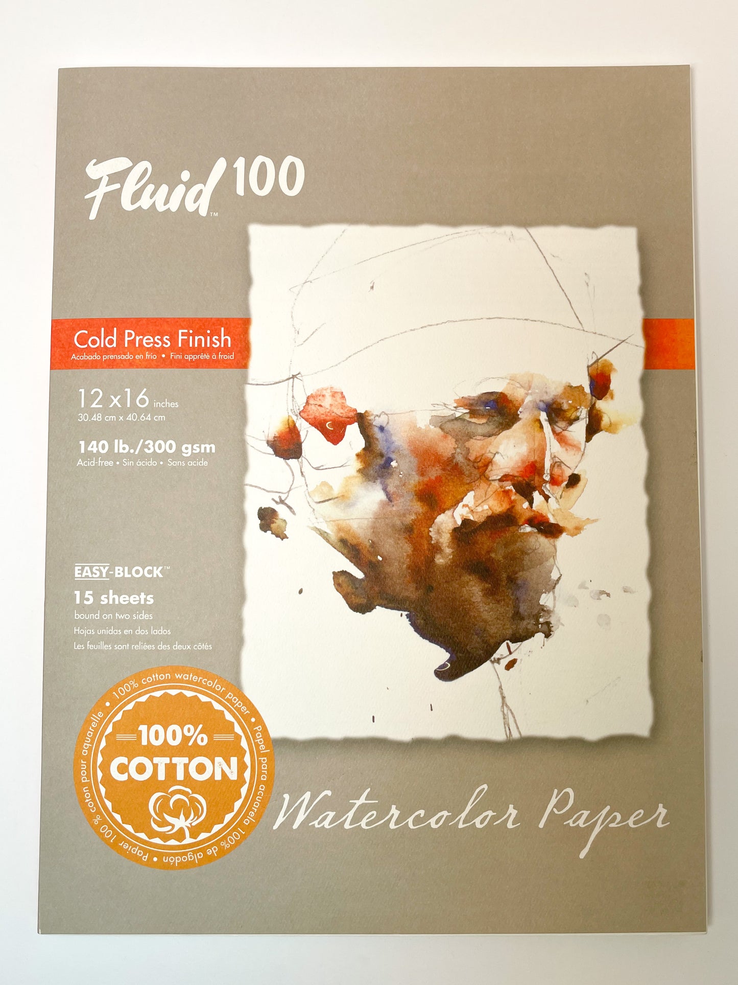 Fluid 100 Watercolor Paper Block (Cold Press Finish) – Mona Lisa Artists'  Materials