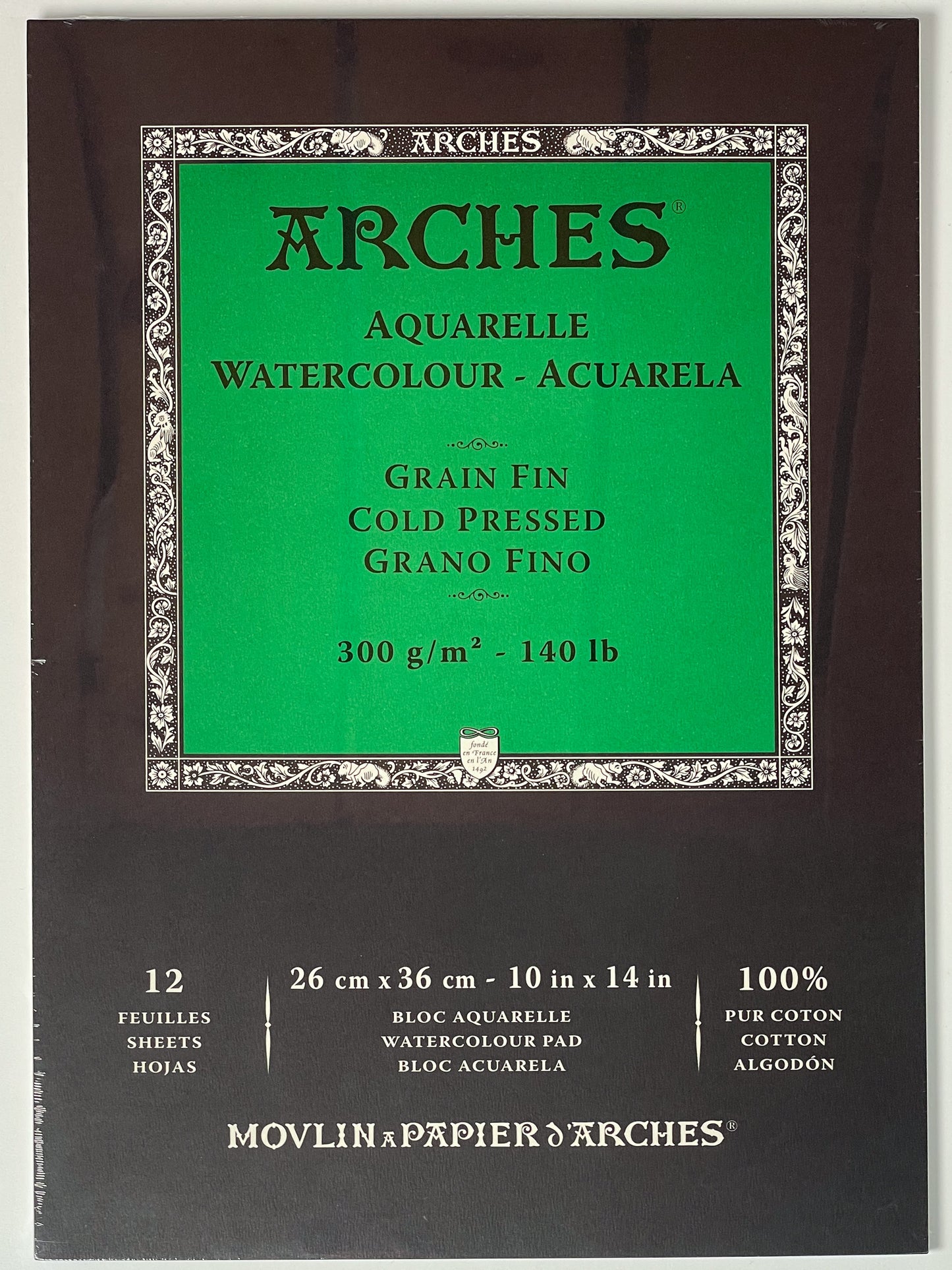 Arches Aquarelle Watercolour Paper Pad (140lb) (Cold and Hot Press)