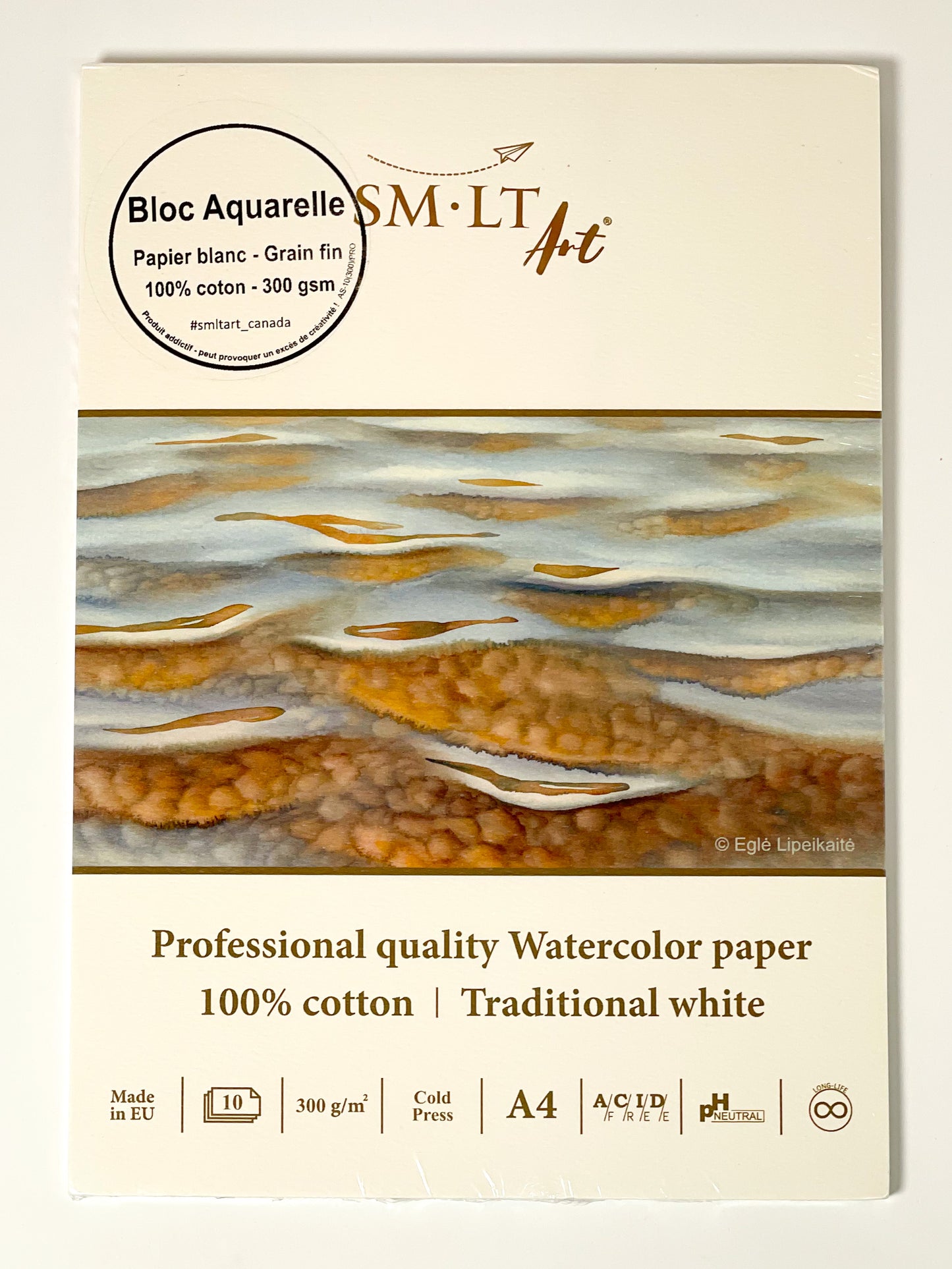 SM LT ART Professional Quality Watercolour Paper (140lb; Traditional White)