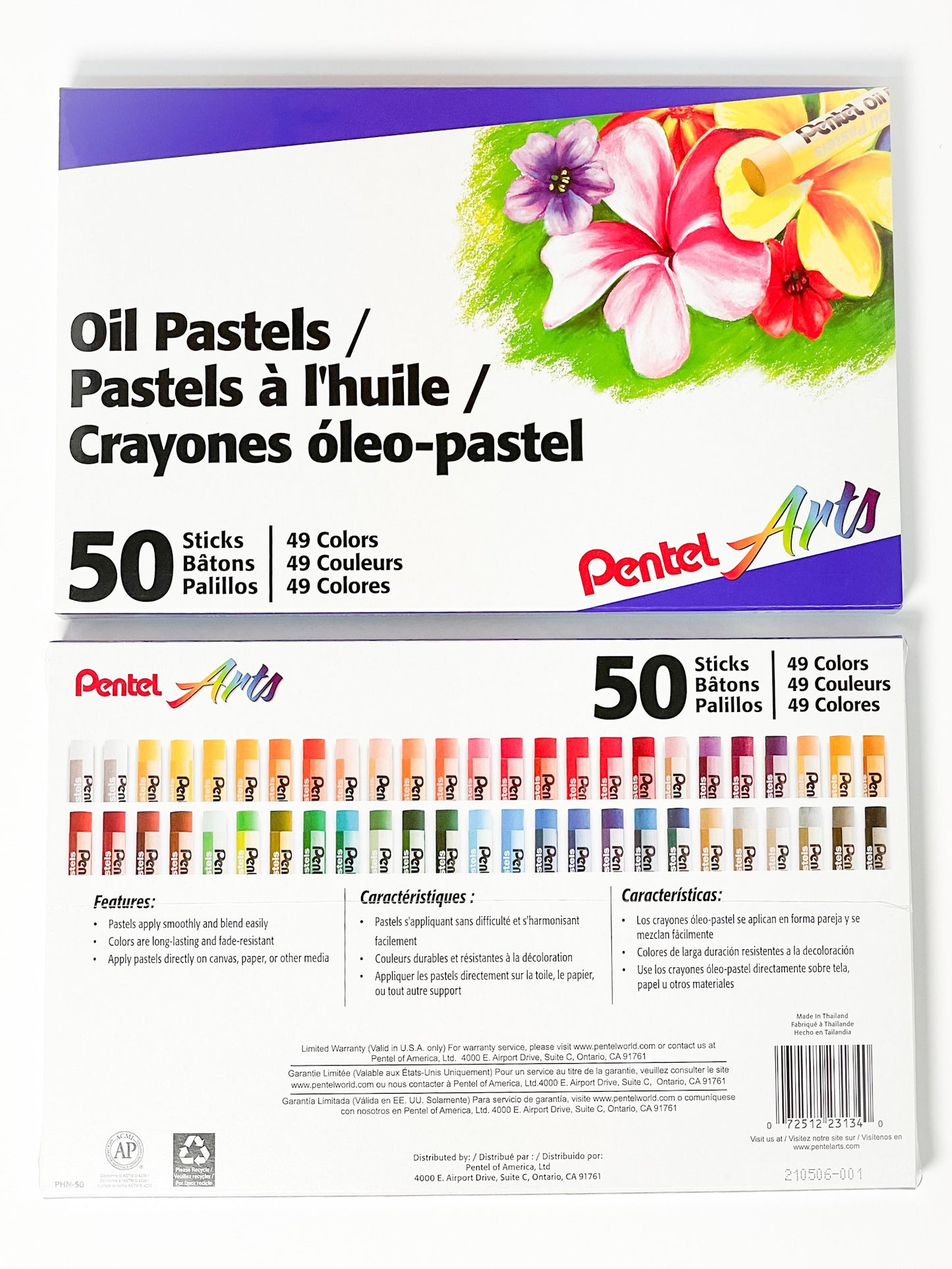 Pentel Arts® Oil Pastel Set (set of 50) - Mona Lisa Artists' Materials Calgary Alberta