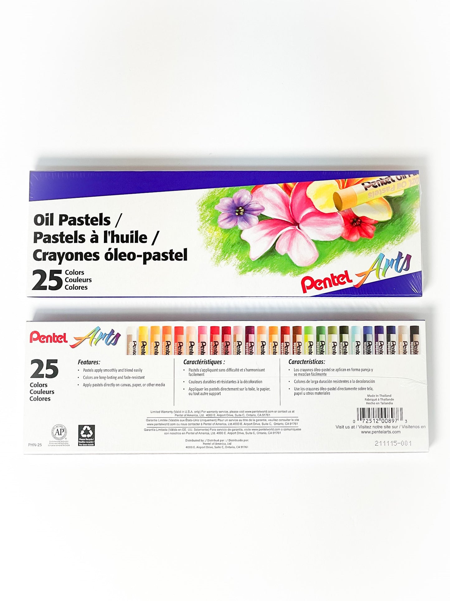 Pentel Arts Oil Pastel Sets (sets of 12, 16, 25, and 50)